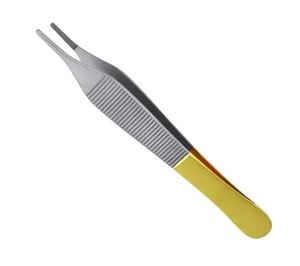 Adson คีมตัดและเนื้อเยื่อ12ซม. สแตนเลสเยอรมันสีทองครึ่งท่อนท่อนท่อนคีมหนีบอ๊อก - Product Image 2