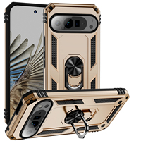 Coques de téléphone robustes et légères en TPU+PC avec anneau magnétique en alliage de zinc, support antichoc, pour Google (vente en gros)