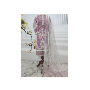 Últimas señoras Readymade Fancy bordado pakistaní Shalwar Kameez traje transpirable al por mayor superventas traje de lujo - Product Image 1