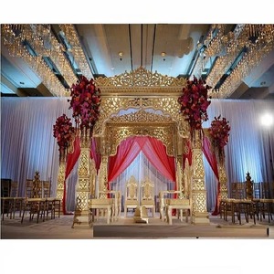 ชุดตกแต่งเวทีงานแต่งงานฮาราจาแมนดา็ปชุดตกแต่งงานแต่งงานดีไซน์ใหม่ล่าสุด - Product Image 1