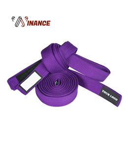 Ceinture Bjj Arts Martiaux Jiu Jitsu Ceintures 100% Coton sur mesure Ceinture de Jiu Jitsu Brésilien - Product Image 1