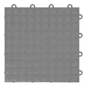 GearTile 12 \ "X 12 \" Grafito Garaje Piso Azulejo Moneda Patrón 48 Paquete Suelo Producto - Product Image 1