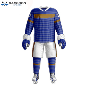 Ensembles d'uniformes de hockey sur glace personnalisés, dernier design, haute qualité, séchage rapide, respirant, 100% polyester, logo personnalisé, vêtements de sport pour hommes - Product Image 3