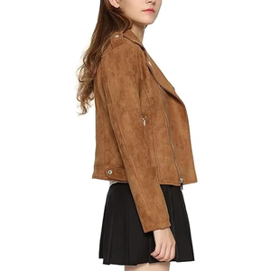 Nouvelle veste en cuir pour femme, élégante et décontractée, couleur unie, fabrication de qualité supérieure, cuir véritable, veste en cuir pour femme - Product Image 6