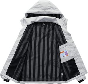 Chubasquero ligero impermeable con capucha para hombre, cortavientos de invierno Softshell para senderismo al aire libre, chaqueta de lluvia suave y transpirable - Product Image 2