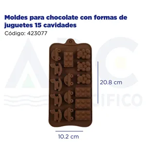 Stampi per cioccolato a forma di giocattolo 15 strumenti per biscotti a cavità