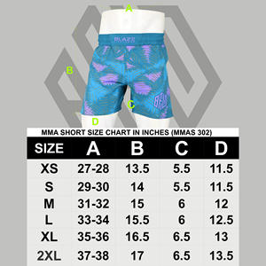 Short de sport MMA pour homme, léger et décontracté, en tissu élastique, avec décoration à bas prix, short d'entraînement Nogi BJJ - Product Image 5