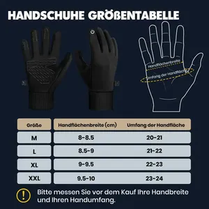 Guantes de invierno de alta calidad pantalla táctil a prueba de viento impermeable térmico Handschuhe hombres mujeres guantes de invierno personalizar Logo al por mayor - Product Image 5