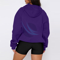 Sudaderas con Capucha para Mujer, 100% Algodón, Gruesas, Cálidas, Transpirables, Estilo Urbano