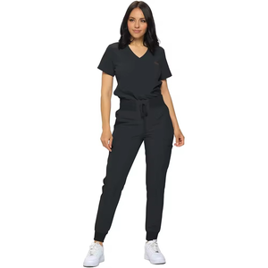 Customized Unisex Spandex Hospital <b>Scrub</b> Uniform Set Medical Staff <b>Scrub</b> <b>Top</b> and Pants for Professional Medical Use - Product Image 1