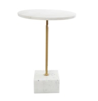 Table d'appoint en métal marbré de qualité supérieure faite à la main Table ronde au design unique pour le salon et la salle à manger à prix compétitif