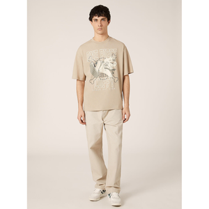 T-shirt graphique sérigraphié 100% coton style corps court tissu organique respirant pré-rétréci Jersey 180 grammes T-SHIRT pour hommes - Product Image 6