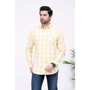 Chemise décontractée à carreaux imprimée pour homme <span class=keywords><strong>Ekin</strong></span>, coupe ajustée, 100 % coton popeline, respirante, infroissable, rayée, pour l'automne - Product Image 1