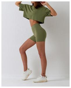 Nouveau survêtement court pour femme, couleur personnalisée, respirant, 100% coton, coupe ample avec logo - Product Image 1