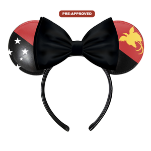 สั่งทำที่คาดผม H.E.R. จากโรงงานโดยตรง อุปกรณ์เสริมแบบสั่งทำพิเศษ ดีไซน์หูเมาส์ ได้รับการอนุมัติล่วงหน้าสำหรับธงปาปัวนิวกินี - Product Image 1