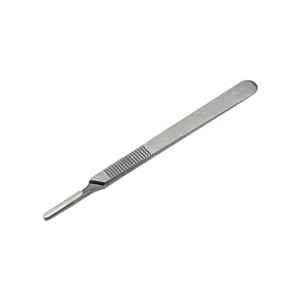 Lot de 10 poignées de scalpel jetables stériles et lames en acier inoxydable pour l'anatomie chirurgicale - Product Image 1