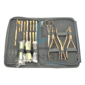 Lunar Rose Gold Plasma Coloring Hair Extension Tools Stainless Steel Kit Case Providing Free Custom Brand Labelling for - Product Image 2