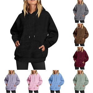 Sudadera con capucha pesada de algodón de alta calidad 100% para mujer, estampado de espuma personalizado, logotipo frontal, estilo informal para invierno - Product Image 5
