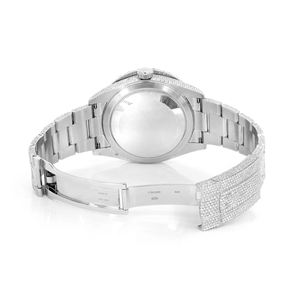 Reloj de Lujo con Diseño de Moda, de Acero Inoxidable Premium, con Cristales de Moissanita y Esfera de Cristal Revestido - Product Image 4