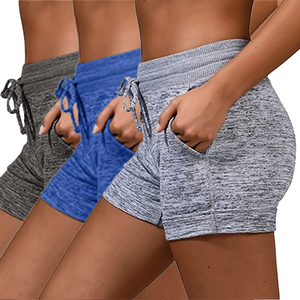 กางเกงขาสั้นออกกำลังกายสำหรับผู้หญิง ระบายอากาศ แห้งเร็ว เหมาะสำหรับฤดูร้อน เอวกลาง ยืดหยุ่น ยกสะโพก กระชับสัดส่วน - Product Image 3