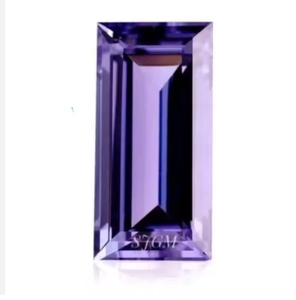 พลอยอเมทิสต์บราซิล2X4mm ตัดเหลี่ยมเพชรพลอยหลวม - Product Image 1