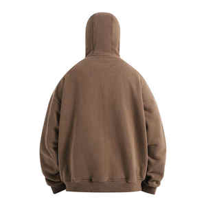 Logo personnalisé et couleur veste à capuche vierge de haute qualité pour hommes avec fermeture éclair complète à vendre sweats à capuche - Product Image 3