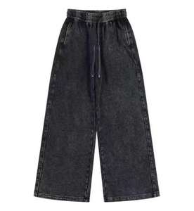 Conjunto Deportivo para Hombre, Sudadera con Capucha de Cuello Medio Alto y Pantalones Deportivos de Felpa Lavada, Estilo Urbano, para Otoño - Product Image 6