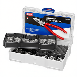 ชุดอุปกรณ์จีบสายไฟ Knipex สำหรับปลอกหุ้มปลายสายไฟ 1400 ชิ้น สำหรับเครื่องจีบสายไฟ - Product Image 3