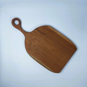 Planche à découper en teck naturel Unna pour la cuisine, d'origine indonésienne. - Product Image 6