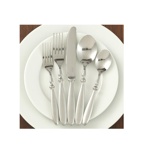 Cuillères et fourchettes de service en acier inoxydable couverts pour articles de fête de restauration cuillère en acier miroir - Product Image 1