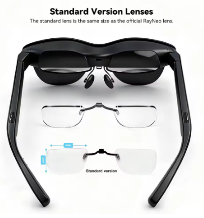Rayneo Air 4 Pro Smart AR Glasses 3G Voice Control IPX-5 Waterproof 4K Video Capture Head-Mounted XR Plastic Titanium Frame