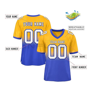 Venta al por mayor de fútbol americano Jersey uniformes de fútbol americano bordado aceptado tamaños personalizados colores aceptados entrada - Product Image 2