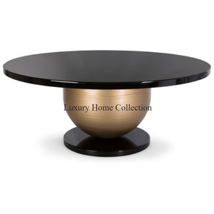 โต๊ะกลางทำจากไม้ทรงกลมขนาดใหญ่อุปกรณ์เฟอร์นิเจอร์ตกแต่งห้องนั่งเล่นดีไซน์วินเทจทำด้วยมือ - Product Image 5