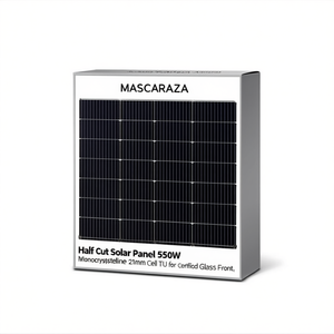 แผงโซลาร์เซลล์แบบ Half Cut 550W โมโนคริสตัลไลน์ เซลล์ขนาด 210 มม. ได้รับการรับรองมาตรฐาน TUV พร้อมกระจกด้านหน้า - Product Image 2