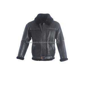 2026 OEM Latest Arrival Antique Brown Men's <b>Sheep</b> <b>Skin</b> <b>Jackets</b> Custom-Made High Quality Low Moq Plus-Size Winter Fashion <b>Jackets</b> - Product Image 5