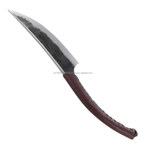 Cuchillo medieval antiguo forjado a mano con mango de forja a mano y funda de cuero fino Cuchillos vikingos de caza medieval - Product Image 2