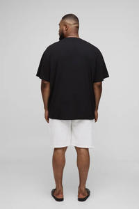 เสื้อยืดพิมพ์ลายสตรีทไซส์ใหญ่พิเศษสำหรับผู้ชาย2025ผ้าฝ้าย100% 180 240GSM งานตัดเย็บแบบพรีเมียมออกแบบได้ตามที่ต้องการ - Product Image 2