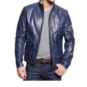 Veste en cuir pour homme de style nouveau, en cuir d'agneau véritable, style vintage classique, vestes en cuir pour homme, veste en cuir marron pour homme - Product Image 2