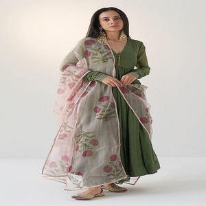 ชุดปกติ3ชิ้นสำหรับผู้หญิง,ชุด Shalwar Kameez สนามหญ้าสำหรับฤดูร้อนชุดเดรสชุดประจำชาติอินเดียและ Paistani - Product Image 2