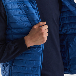 Nouvelle veste d'hiver sans manches pour hommes avec col montant poche zippée gilet matelassé avec logo personnalisé grande taille Option - Product Image 5