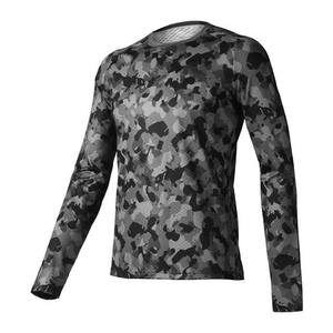 Diseño de camuflaje OEM personalizado camisas de manga larga para correr 100% poliéster Spandex UPF protección solar ropa deportiva ropa de pesca camisas - Product Image 1