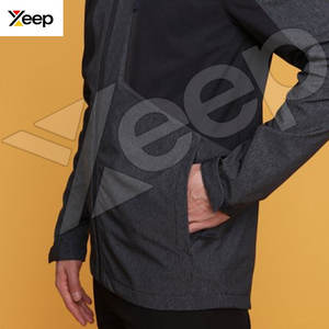 Design Your Own Logo <b>Hooded</b> Winter Softshell <b>Jacket</b> with Front Logo Position Quick Dry & Breathable OEM Service Wholesale Price - Product Image 2