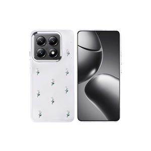 Coque antichoc isolante Xiaomi 14T Pro avec design nœud papillon transparent et pailleté, compatible airbag - Product Image 2