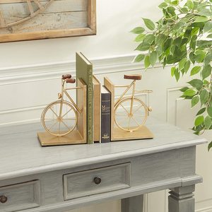 Heart Shaped Metal Bookend in <b>Gold</b> Finished Latest Bookends for Office Desk <b>Book</b> Shelf Home Decor <b>Book</b> Stand - Product Image 5