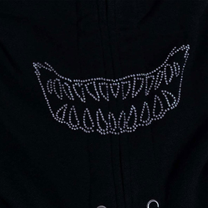 High Quality Streetwear Wholesale Rate with Cotton blended <b>Men</b> <b>Men</b> Rhinestone Hoodies With Custom Rhinestone Hoodie - Product Image 5