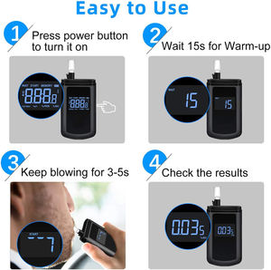 SZEEK EK921 Alcootest à capteur semi-conducteur de haute précision pour batterie Li-Ion, 800-1000 enregistrements de tests - Product Image 4