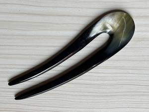 Accessoires de coiffure en corne de buffle polie faite à la main Optimisation de la fourche à cheveux Barrettes Clips Outil de bijouterie Matiss - Product Image 3