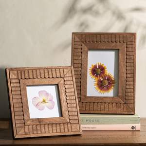 Marco de fotos de madera ecológico para decoración sostenible, estante de pared, estilo verde natural, regalo para bodas, aniversarios, cumpleaños - Product Image 5