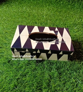 Caja de pañuelos de madera de alta calidad, caja de pañuelos decorativa para el hogar, artesanía ecológica para el hogar para la sala de estar - Product Image 1