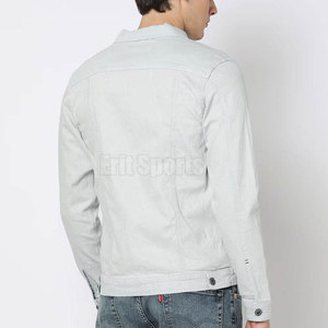 Men Classic Style Winter <b>Jeans</b> Jacket 100% Cotton Custom Logo Front Design Comfortable Fit - Product Image 3